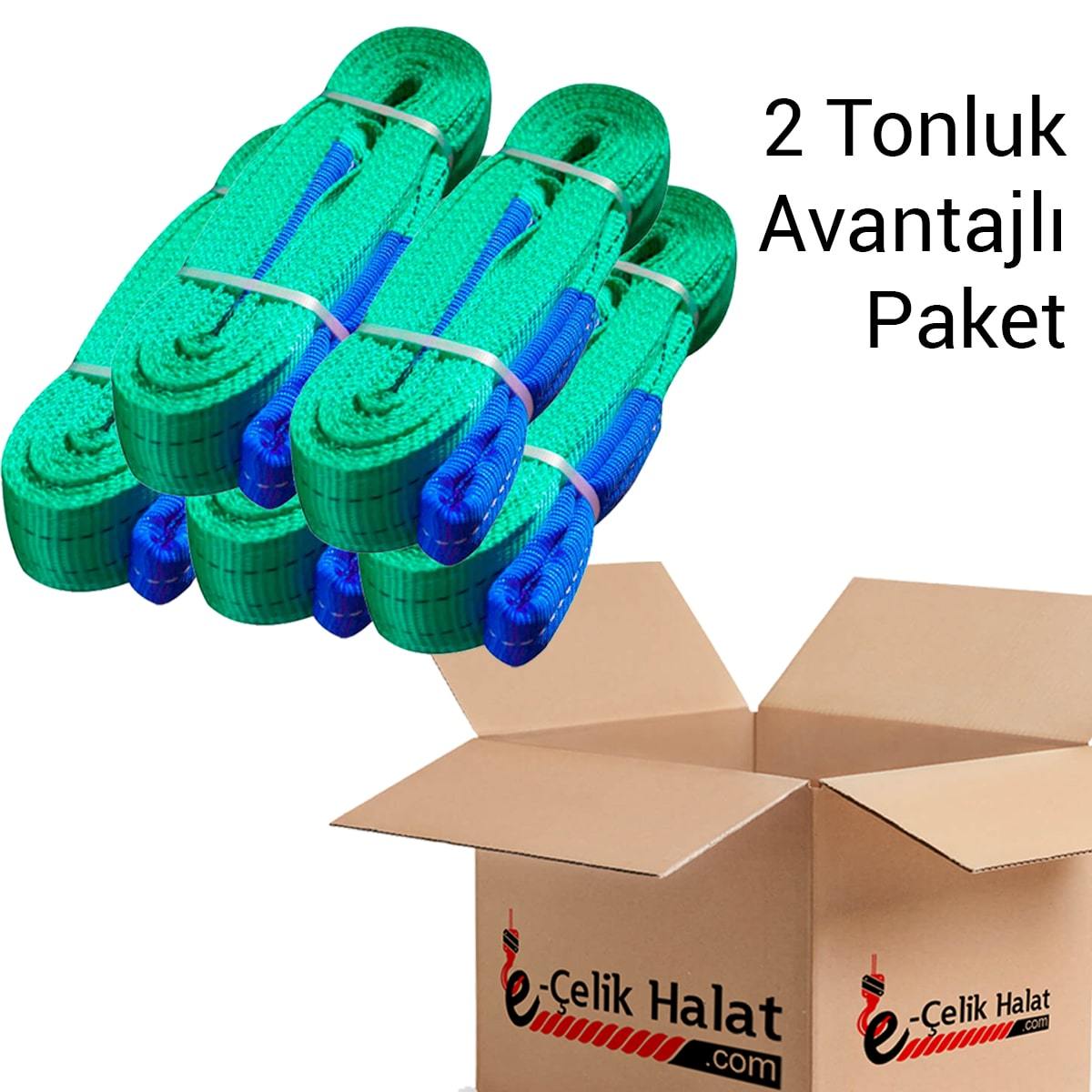 2 Tonluk Avantajlı Polyester Sapan Paketi