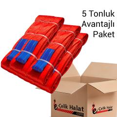 5 Tonluk Avantajlı Polyester Sapan Paketi