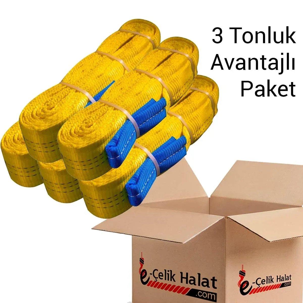 3 Tonluk Avantajlı Polyester Sapan Paketi
