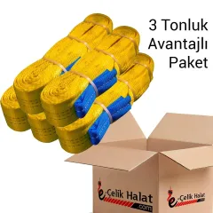 3 Tonluk Avantajlı Polyester Sapan Paketi