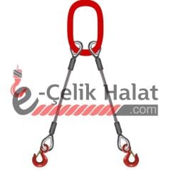 İki Kollu Çelik Halat Sapan