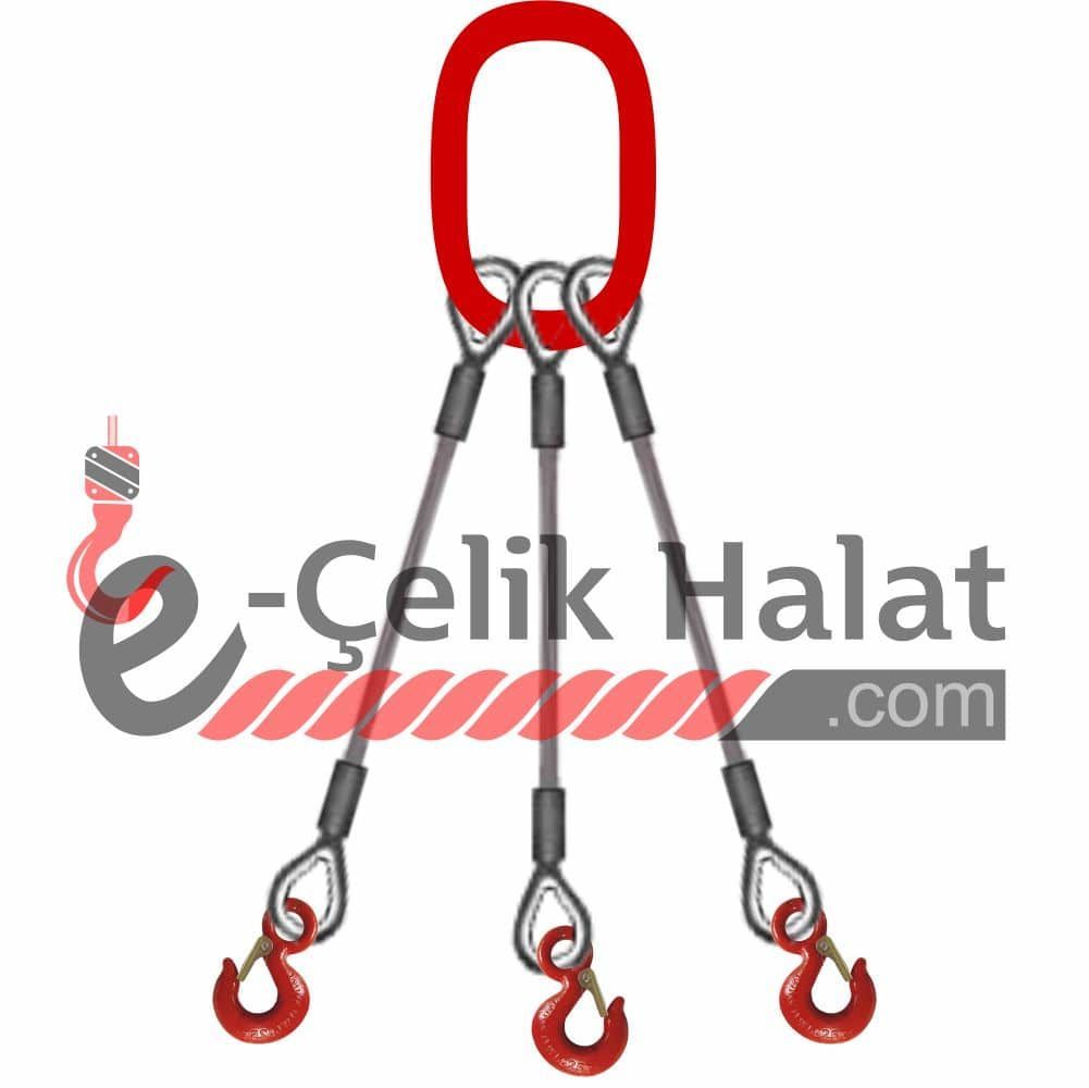 Üç Kollu Çelik Halat Sapan
