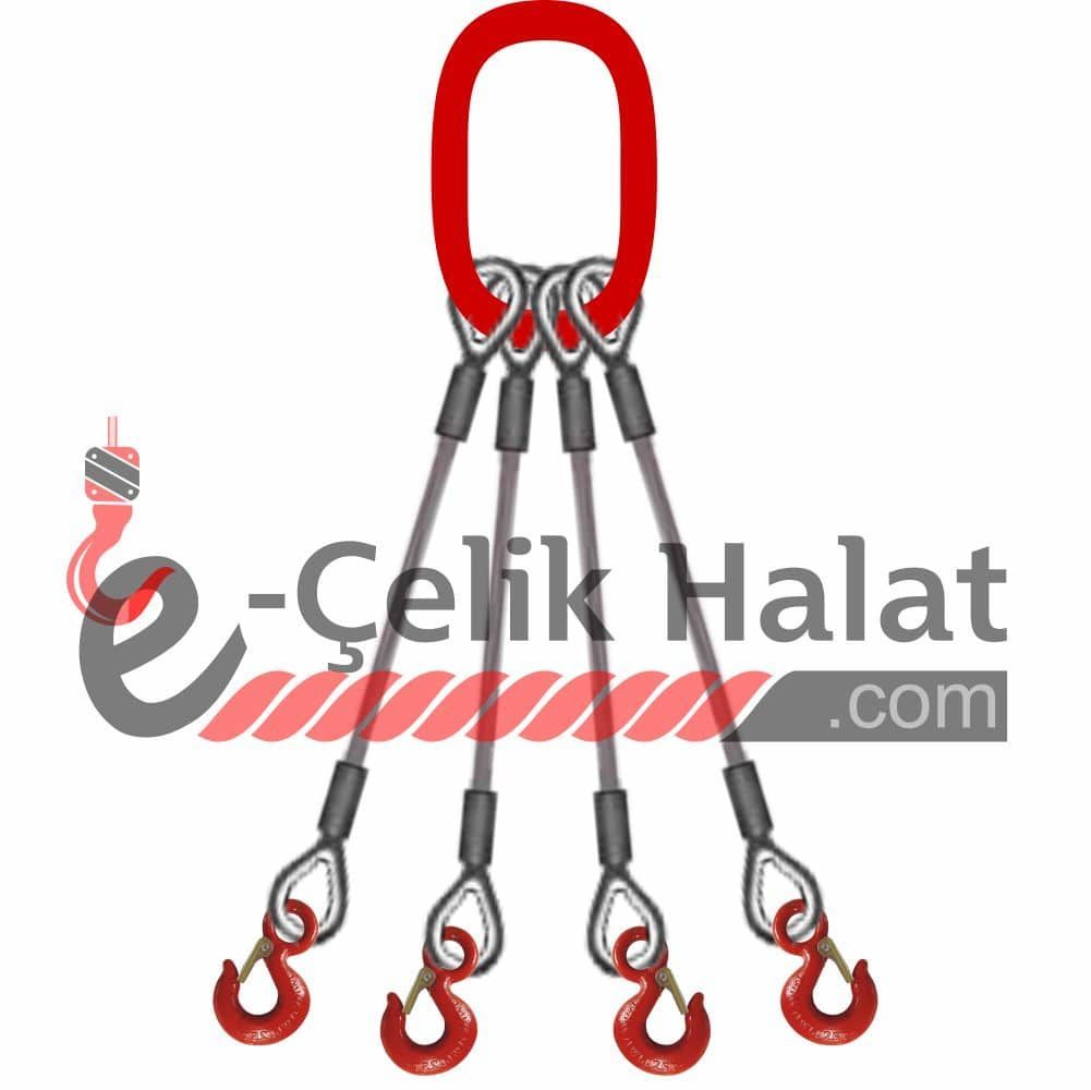 Dört Kollu Çelik Halat Sapan