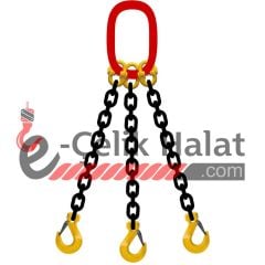 Grade 80 Üç Kollu Zincir Sapan