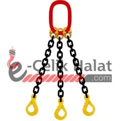 Grade 80 Üç Kollu Zincir Sapan